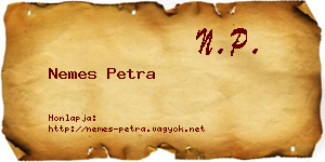 Nemes Petra névjegykártya